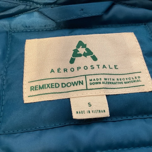 Aeropostale Remixed Down Womens Puffer Vest size small full zip - Picture 8 of 13